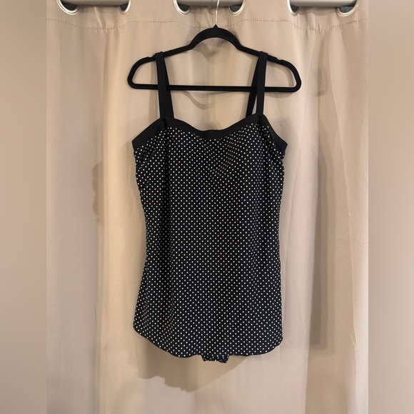 Maxine of Hollywood Other - Maxine of Hollywood Black and White Polka Dot One Piece Swimsuit